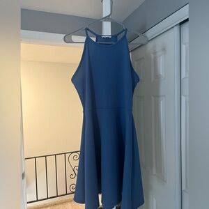Blue Halter Dress